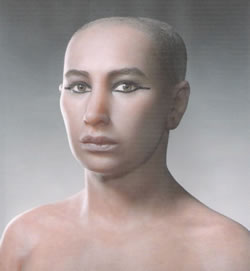 Reconstruction crânio-faciale de Toutânkhamon effectuée par l’équipe égyptienne